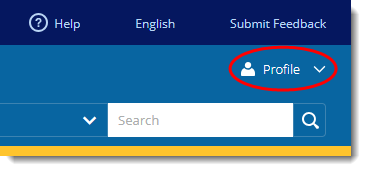 Profile button