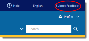 Submit Feedback button